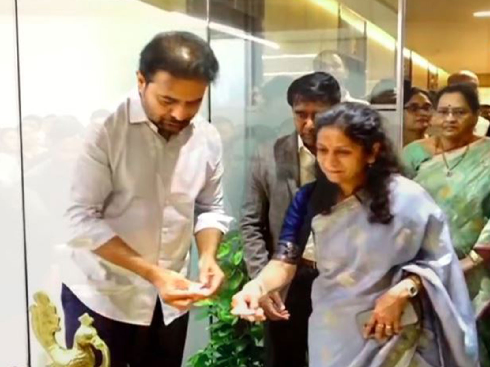 KTR inaugurates Random Trees' Indian headquarters in Hyderabad (Photo/BRS) KTR inaugurates Random Trees' Indian headquarters in Hyderabad (Photo/BRS)