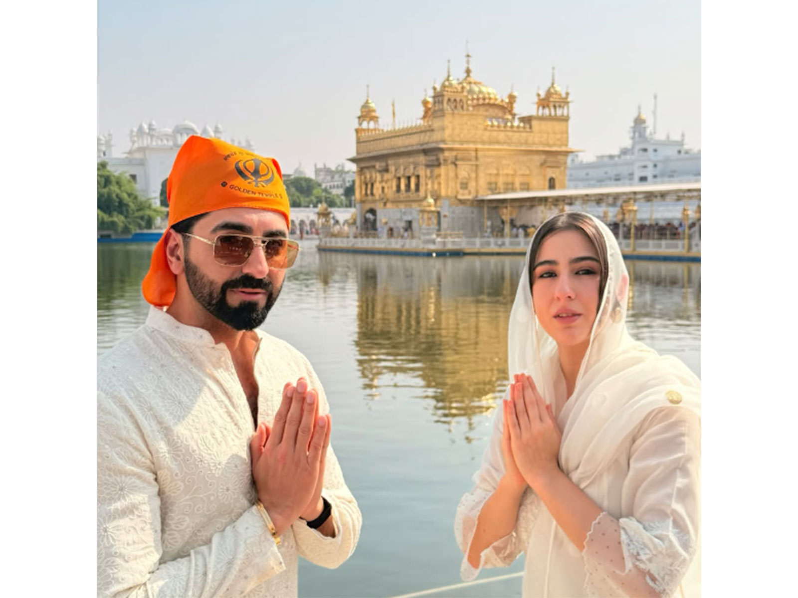 Ayushmann Khurrana and Sara Ali Khan (Image source: Instagram@ayushmannk)