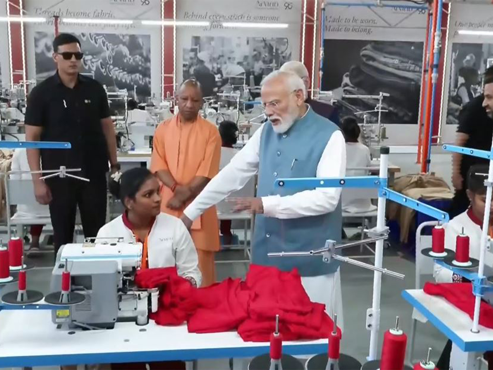 Prime minister Narendra Modi during his visit to Varanasi (Photo/ANI)