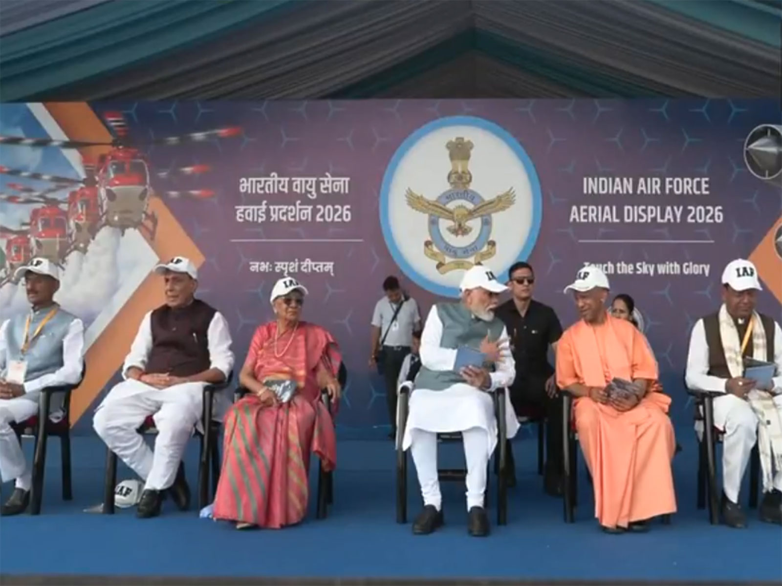 PM Modi at Air Force Day Aerial Display-2026 in Varanasi (Photo/DD News)