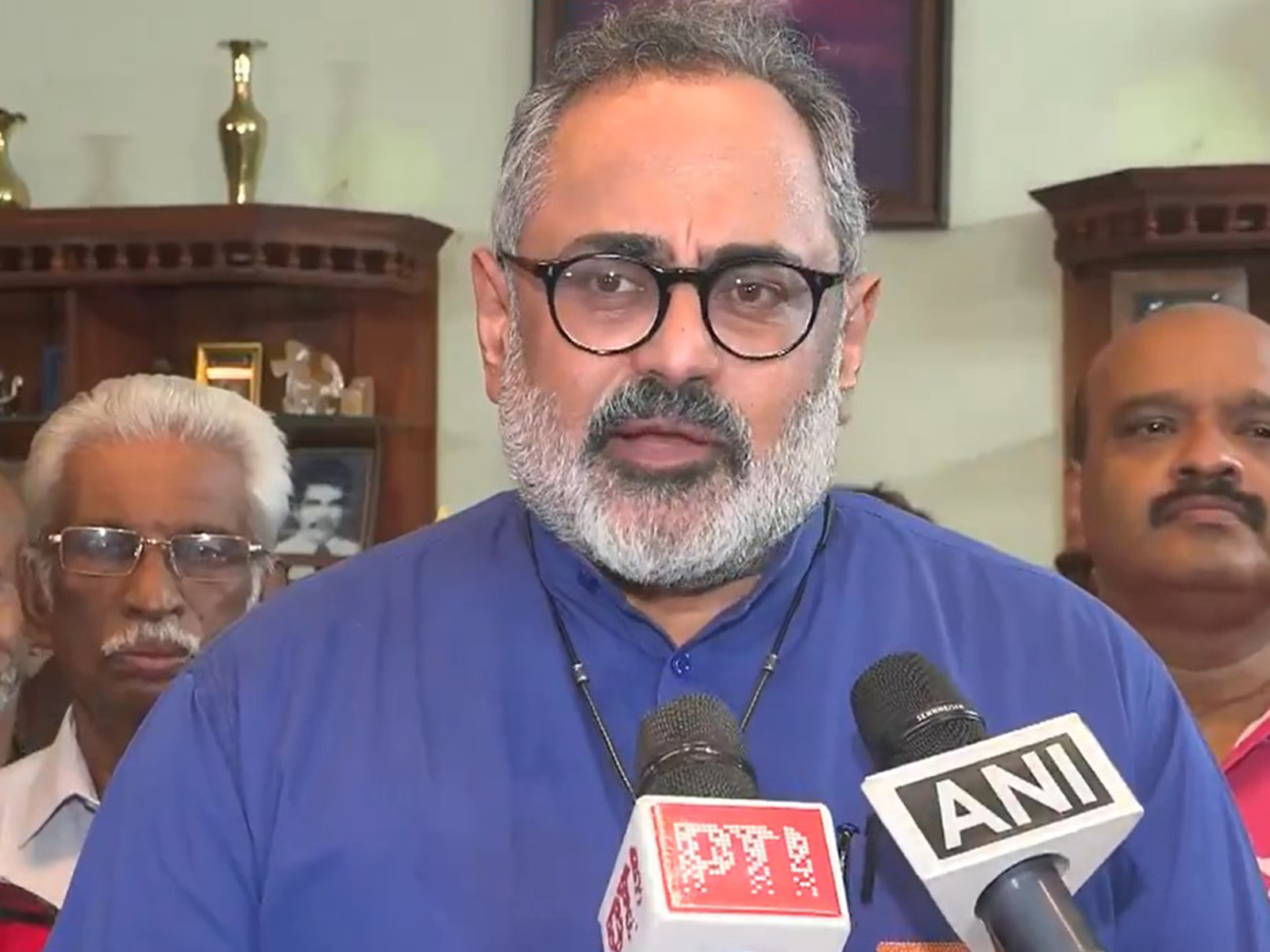 Keralam BJP President Rajeev Chandrasekhar (Photo/ANI)
