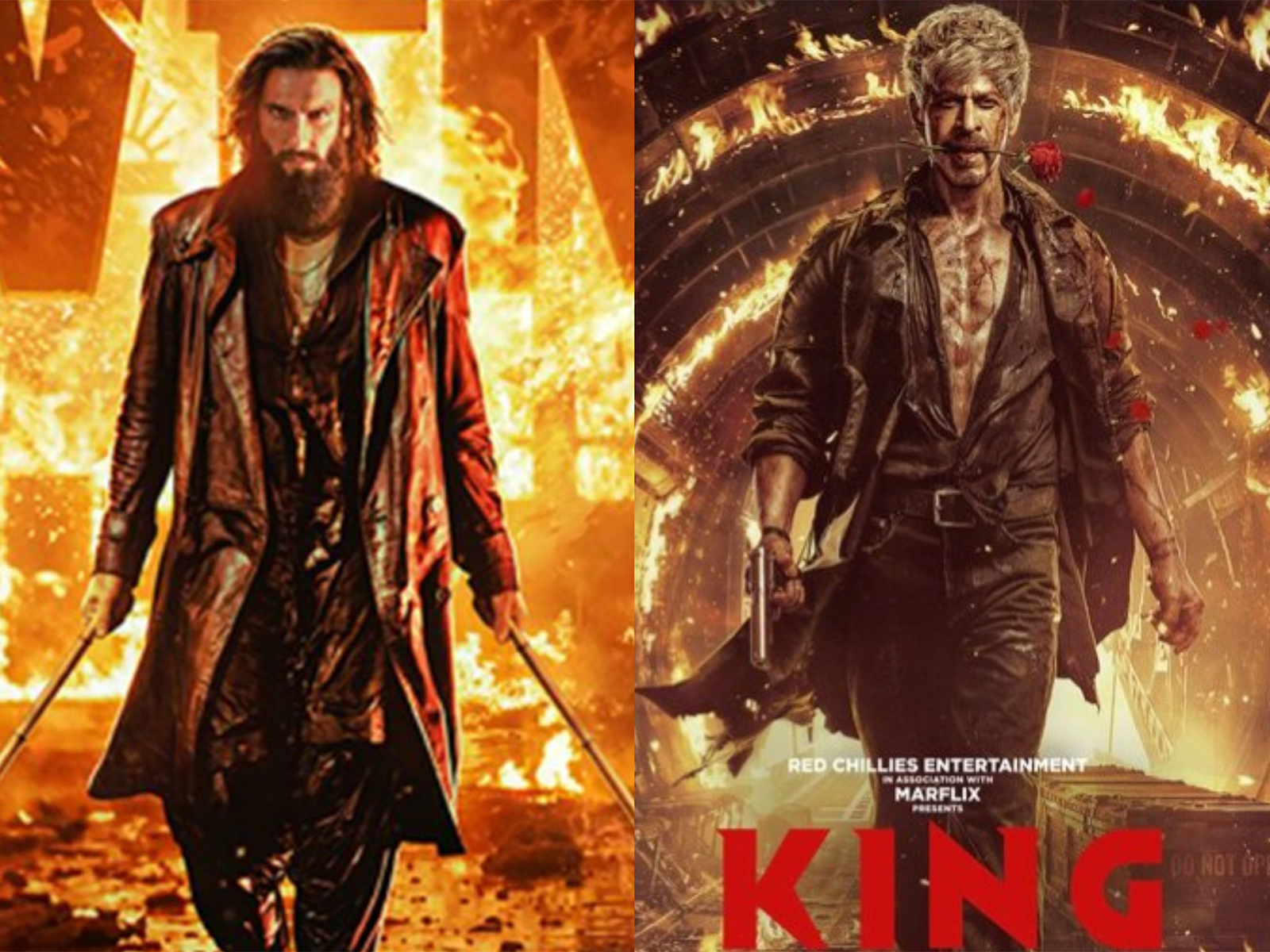 SRK's 'King' compared to Ranveer Singh's Dhurandhar (Photo/X@iamsrk/@officialjiostudios) SRK's 'King' compared to Ranveer Singh's Dhurandhar (Photo/X@iamsrk/@officialjiostudios)