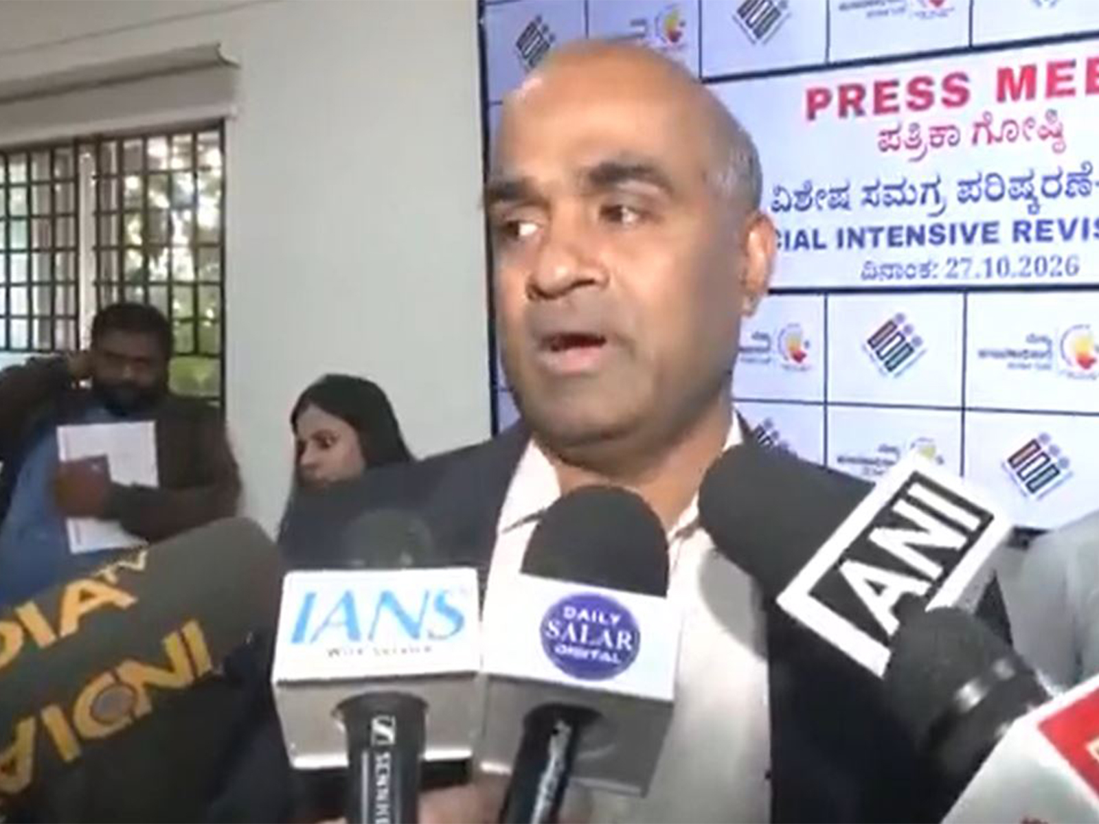 Karnataka Chief Electoral Officer V Anbu Kumar (Photo/ANI) Karnataka Chief Electoral Officer V Anbu Kumar (Photo/ANI)