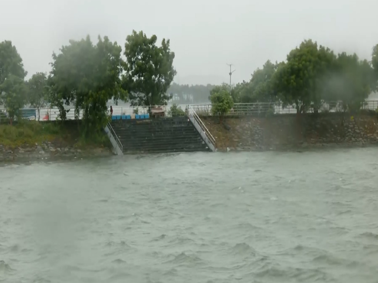 Rain lashed parts of Khordha district in Odisha as Cyclone Arnab approaches (Photo/ANI)