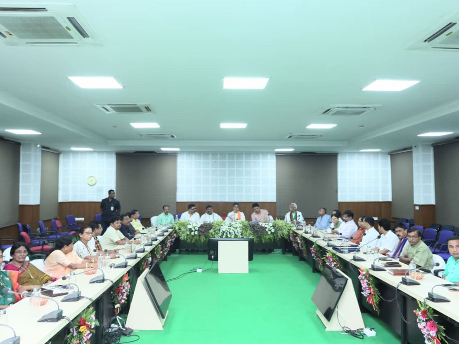 Tripura CM Manik Saha held meeting (Photo/X/@DrManikSaha2)