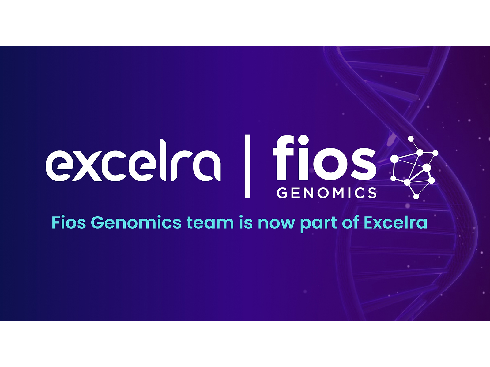 Fios Genomics bioinformatics team and services move to Excelra Fios Genomics bioinformatics team and services move to Excelra