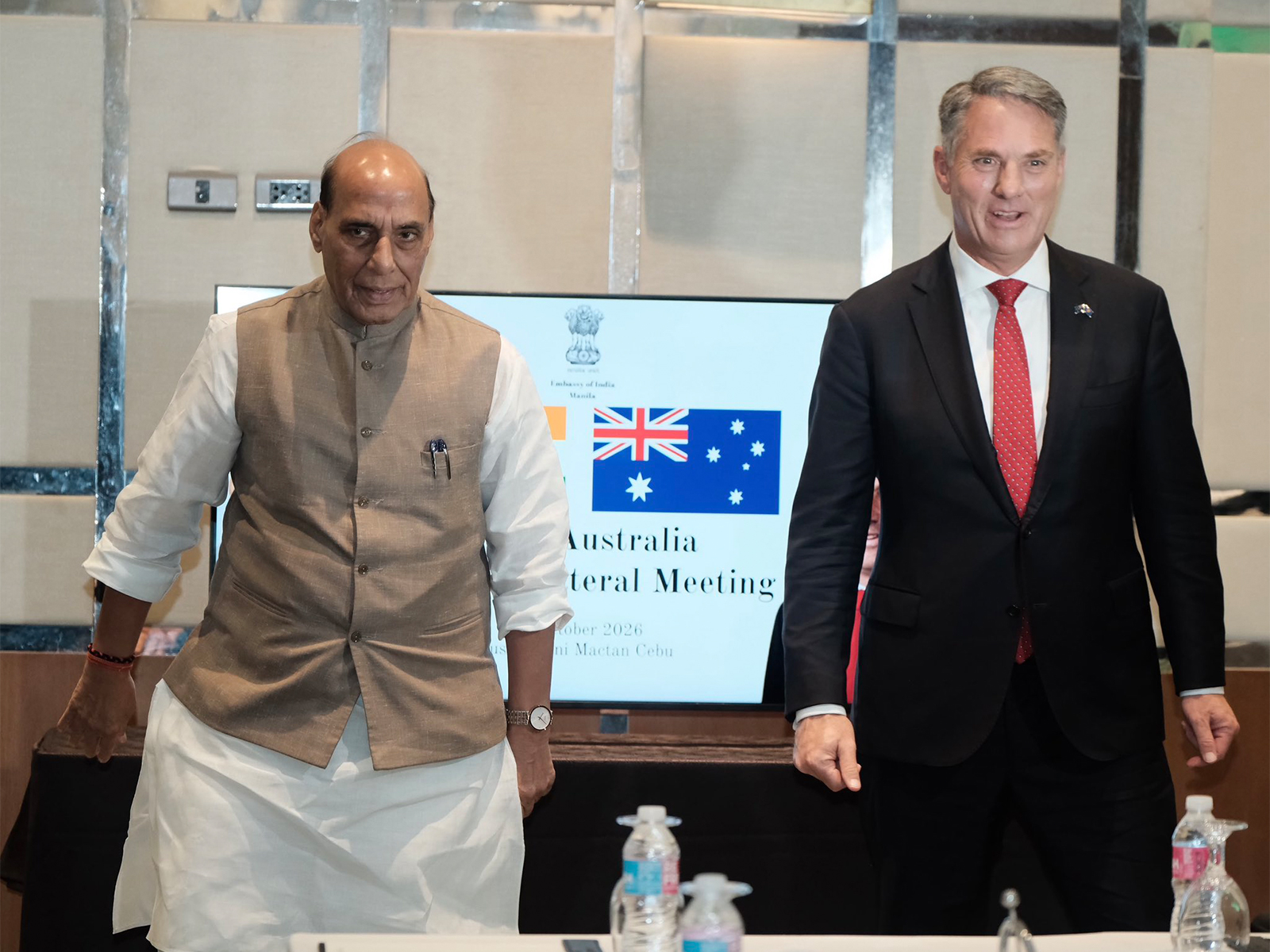Defence Minister Rajnath Singh meets Australian Deputy Prime Minister and Defence Minister Richard Marles (Photo/X/@rajnathsingh)