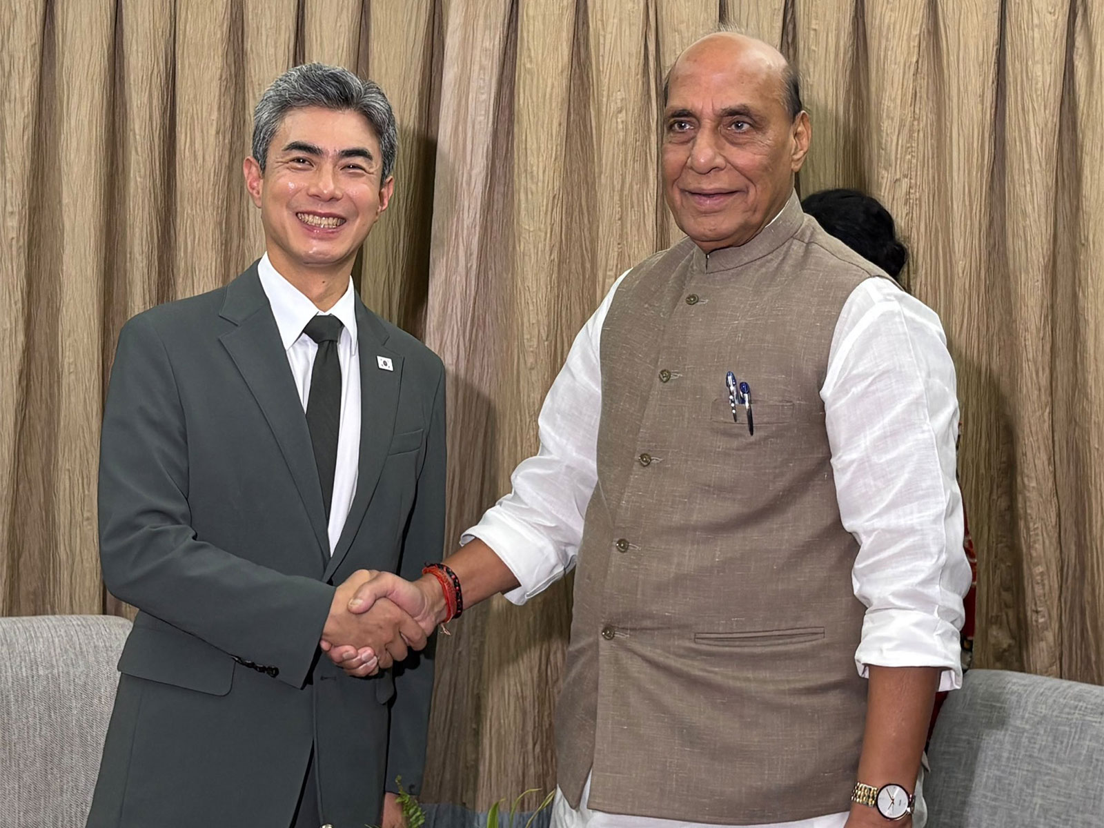 Defence Minister Rajnath Singh,  South Korean Minister of National Defence Kang Shin-chul (Photo/X/@rajnathsingh)