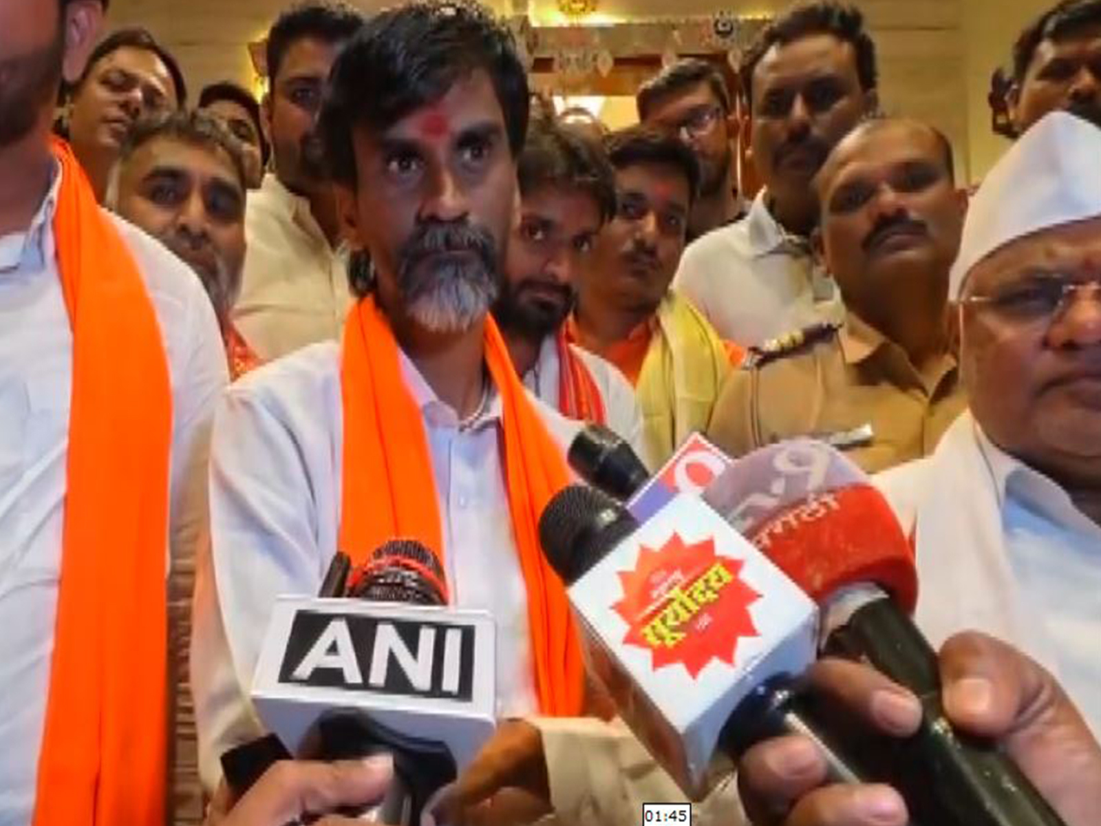 Activist Manoj Jarange Patil (Photo/ANI)