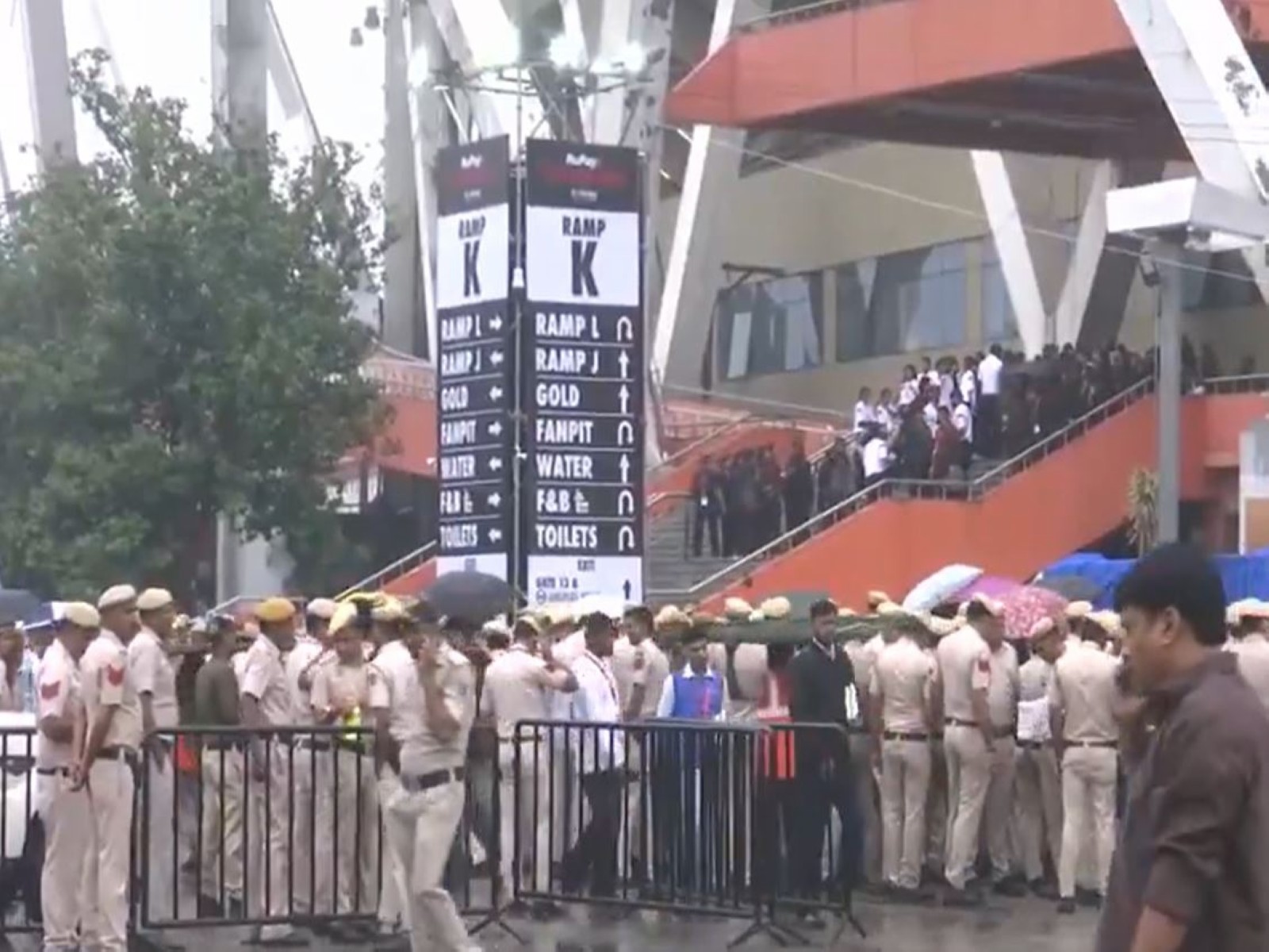 JLN Stadium ahead of Diljit Dosanjh concert (Photo/ANI) JLN Stadium ahead of Diljit Dosanjh concert (Photo/ANI)